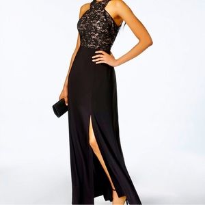 Nightway Slit Black Gown ✨
